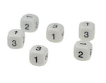 Set van 10 stuks rekendobbelstenen 1 t/m 3
