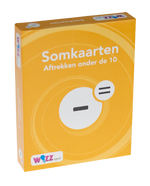 Somkaarten aftrekken onder de 10 met antwoord