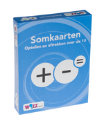 Somkaarten optellen en aftrekken over de 10 met antwoord
