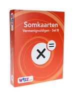 Somkaarten Vermeningvuldigen tafels 1 t/m 10 set B