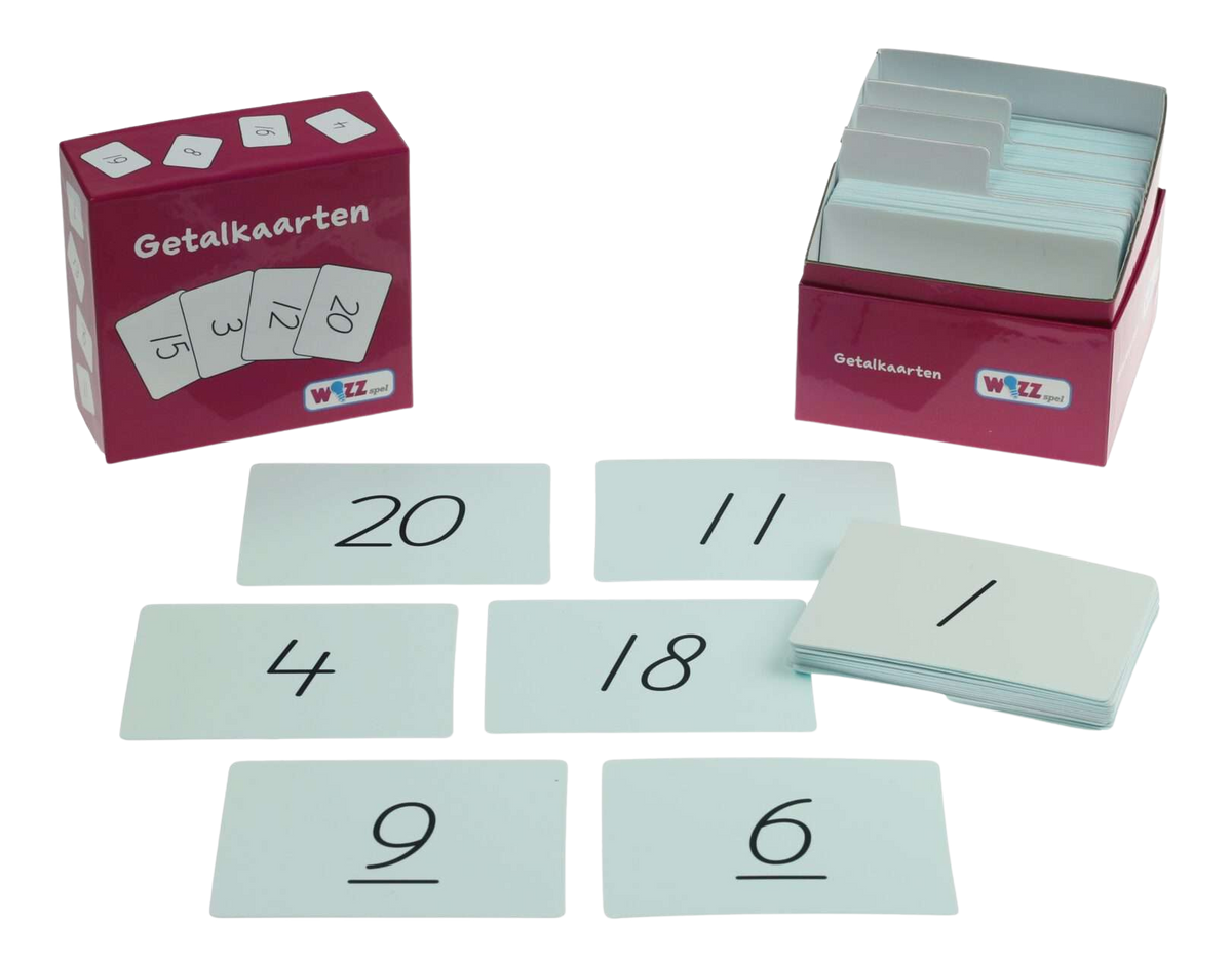 Getalkaarten 1 t/m 20