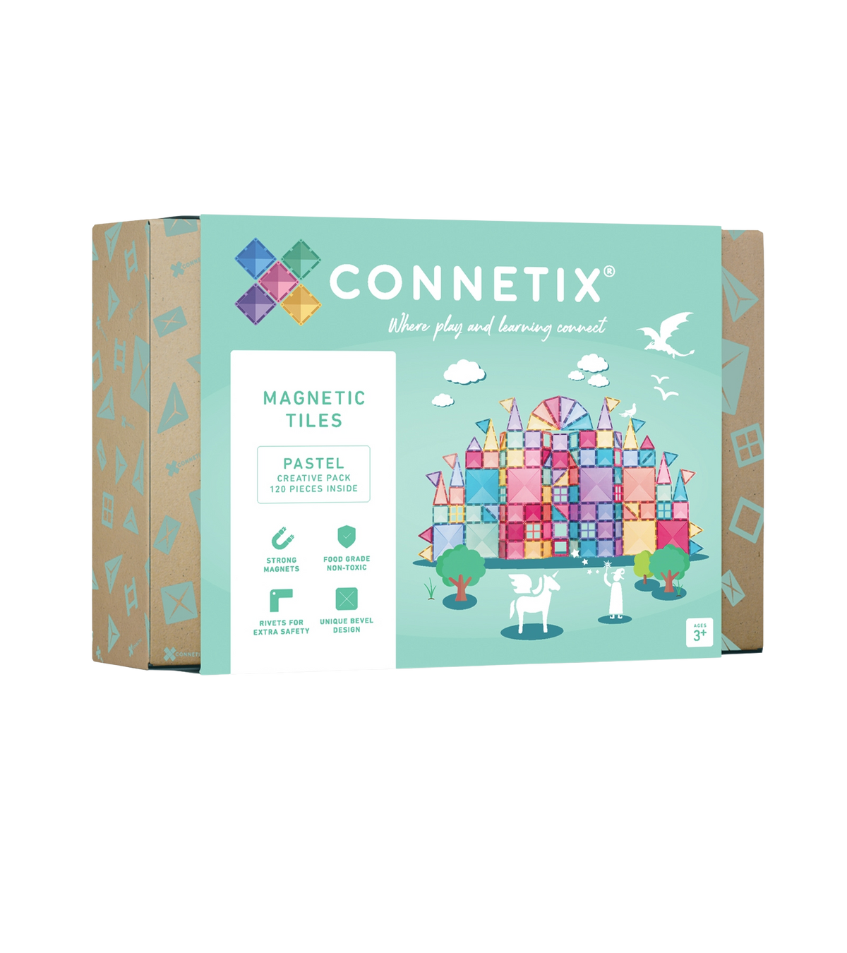 Connetix pastel creatief pakket 120 stuks