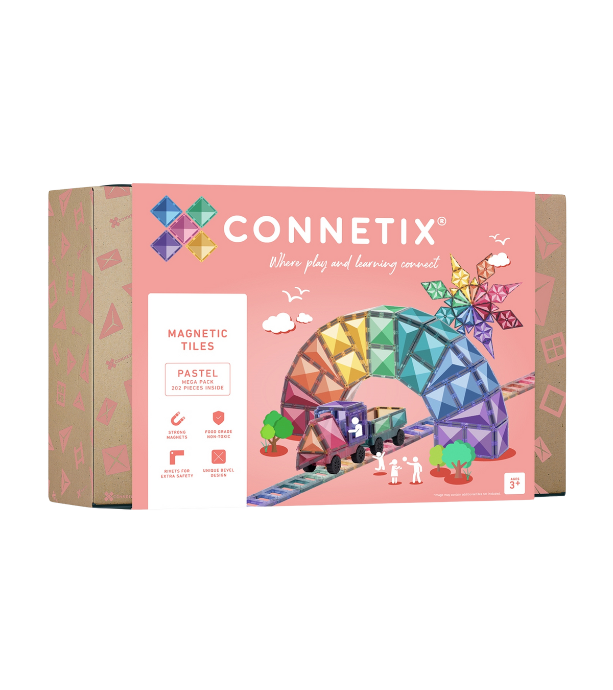 Connetix pastel mega pakket 202 stuks