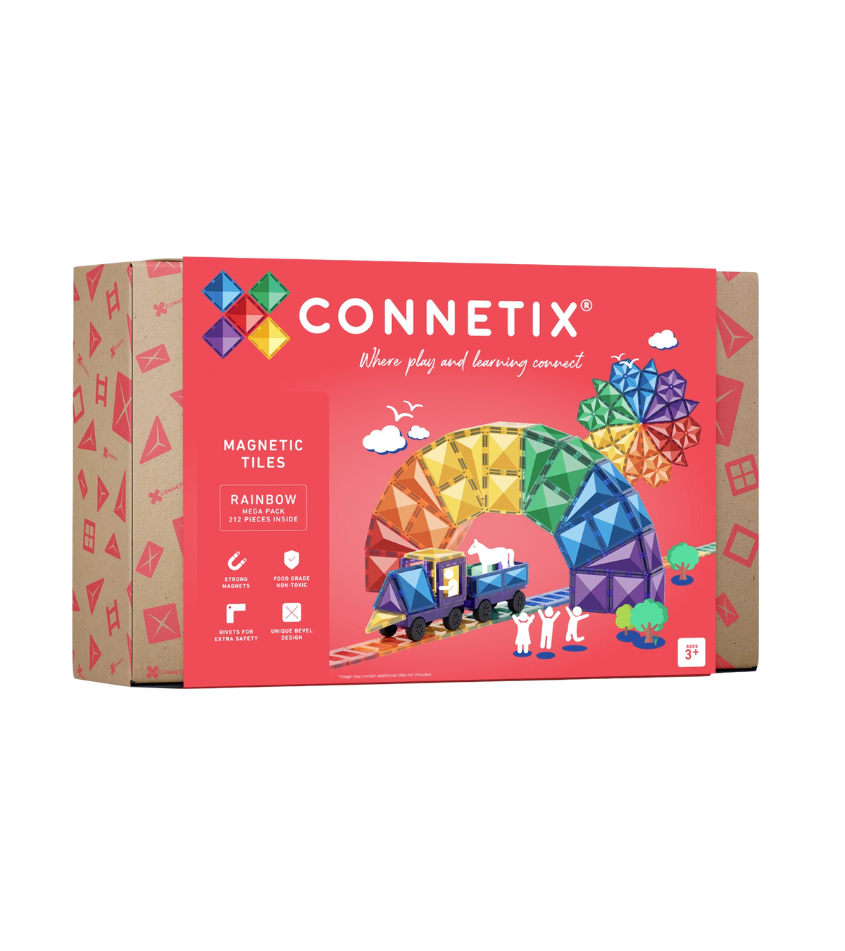 Connetix regenboog mega pakket 212 stuks