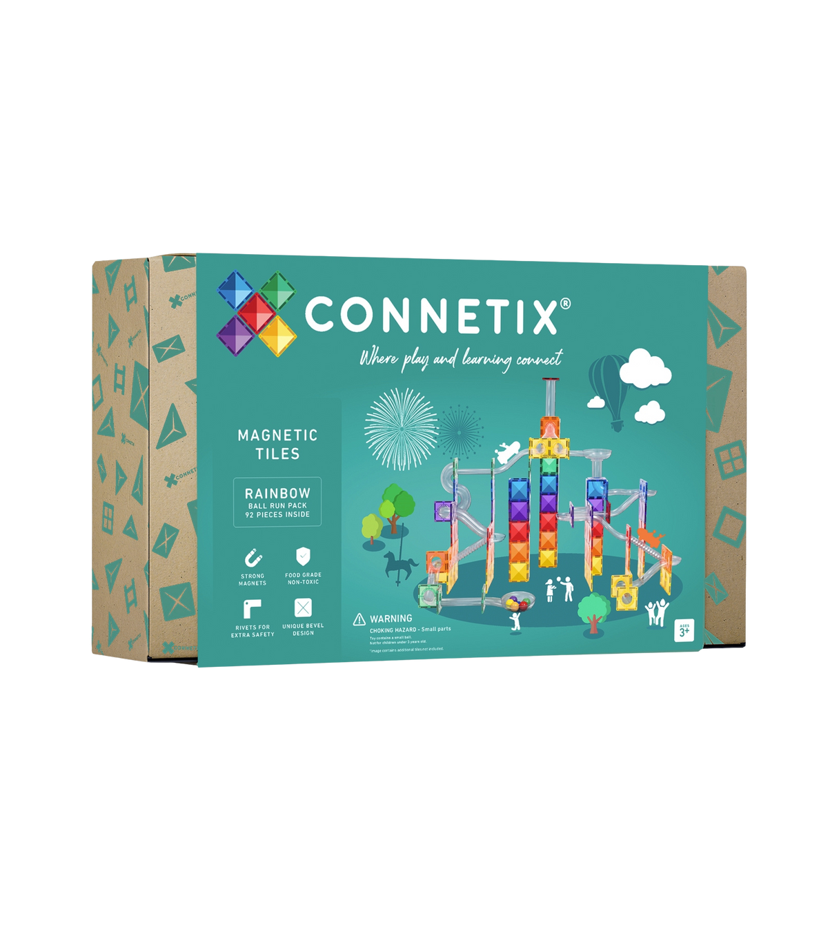 Connetix regenboog ballenbaan 92 stuks