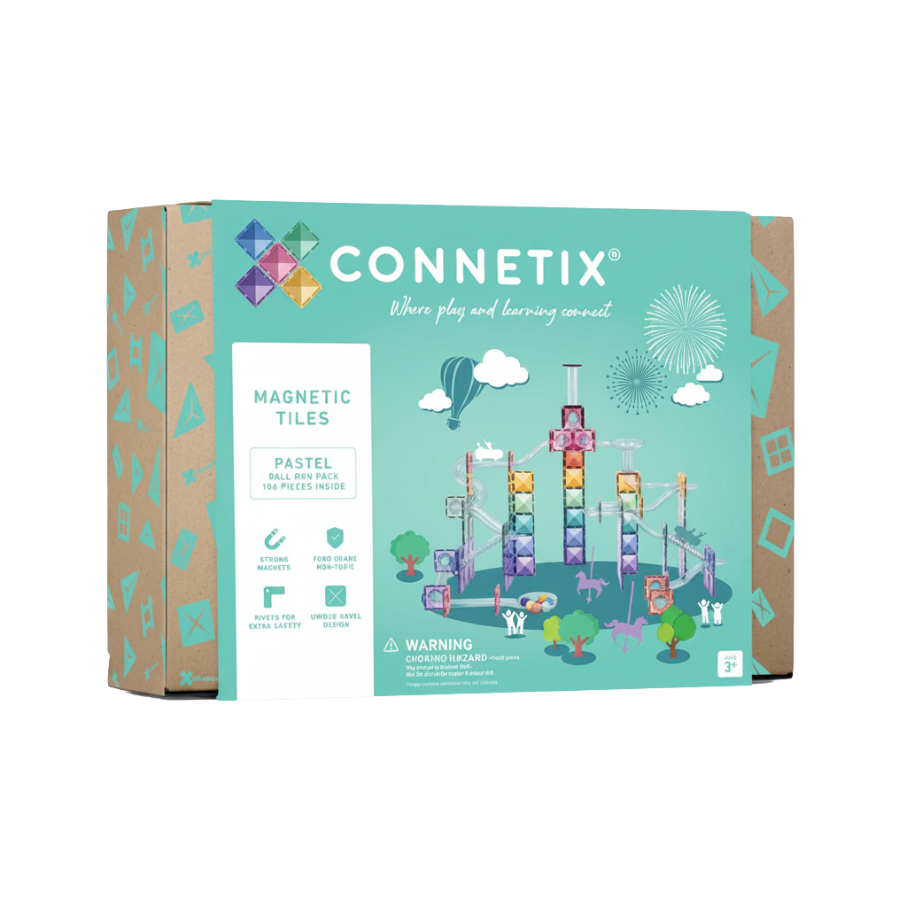 Connetix pastel ballenbaan 106 stuks