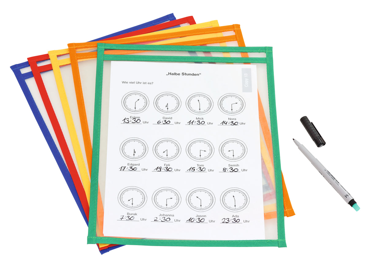 10 stuks Beschrijfbare sheets A4