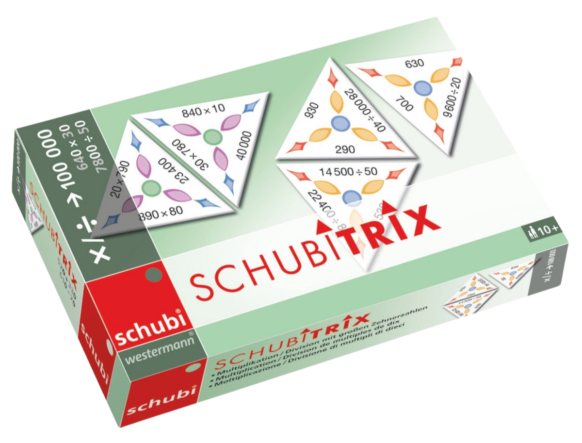 Schubitrix: Vermenigvuldigen en delen met veelvouden van 10