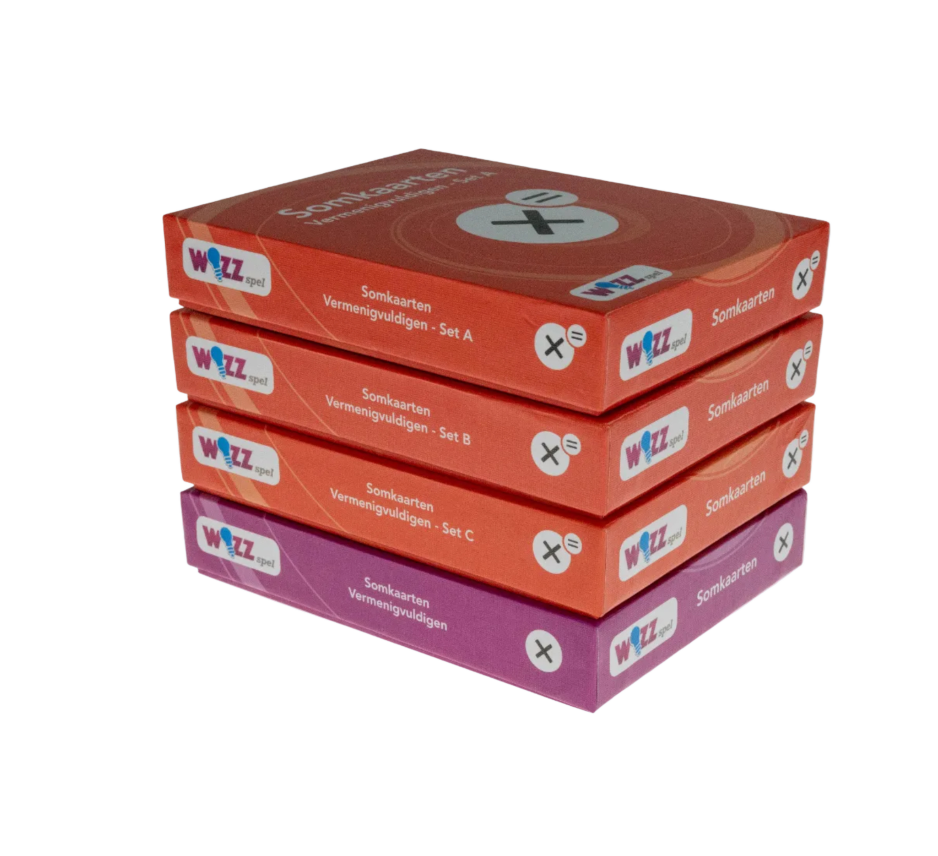 Set Somkaarten Vermenigvuldigen tafels 1 t/m 10