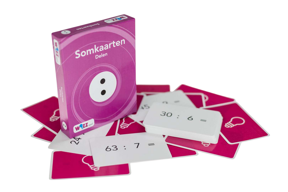 Somkaarten Delen deeltafels 1 t/m 10 zonder antwoord