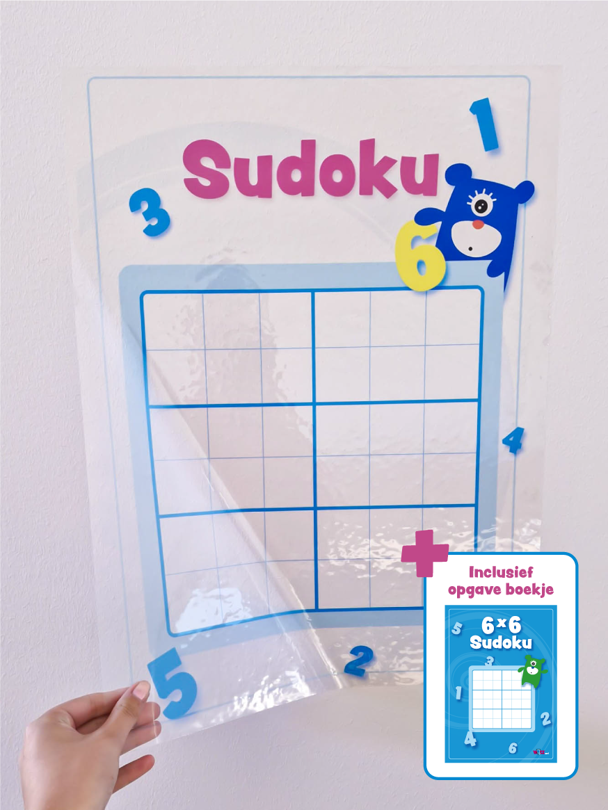 Poster Sudoku 6 x 6 formaat A2