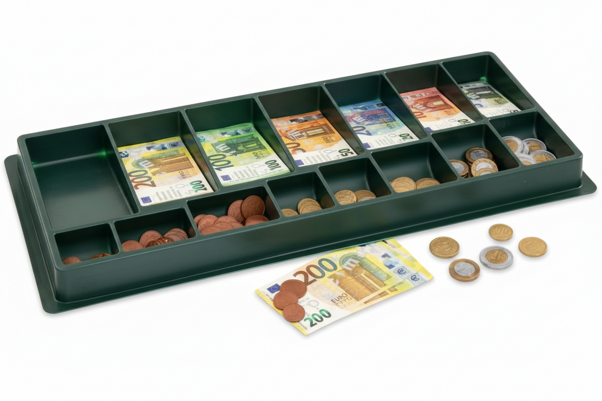 Euro speelgeld box