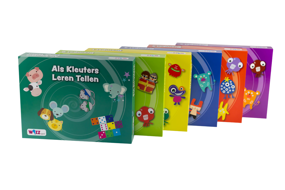 Drempel 0, 1, 3, 5 & 5 delen en Als Kleuters Leren tellen