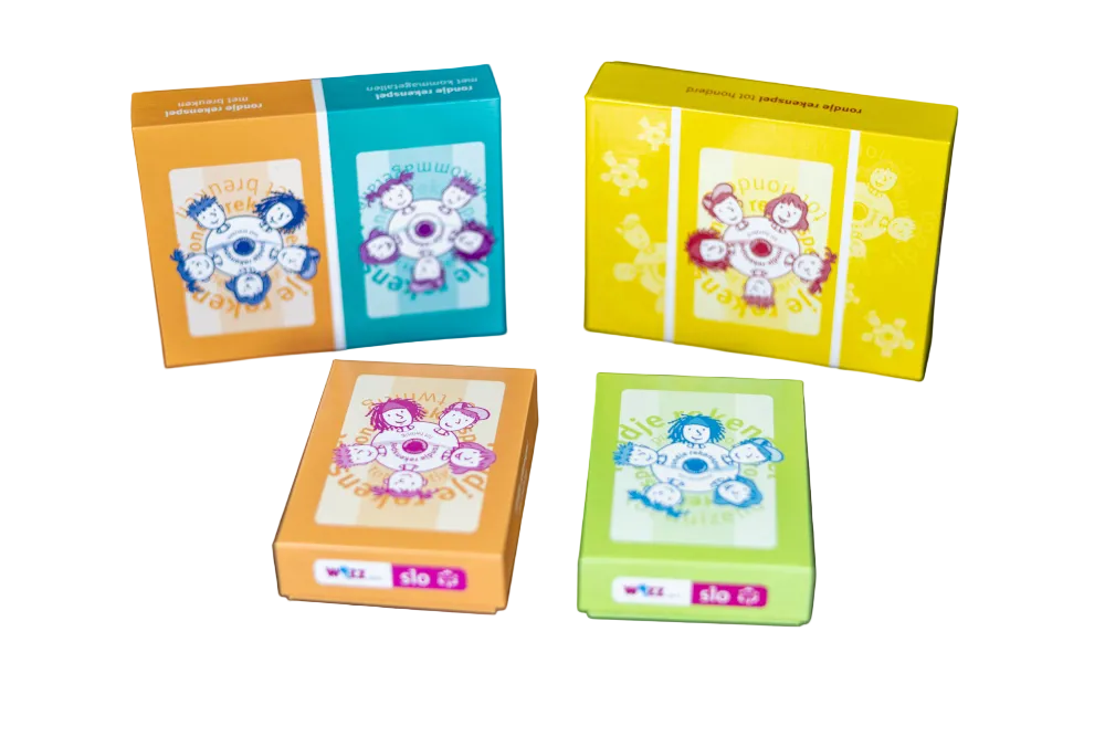 Rondje rekenspel getalkaarten set van 4 spellen