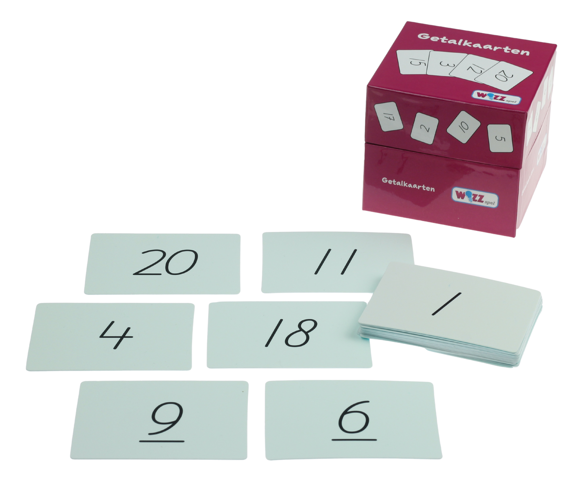 Getalkaarten 1 t/m 20