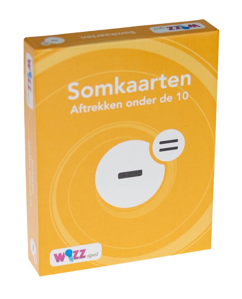 Somkaarten aftrekken onder de 10 met antwoord