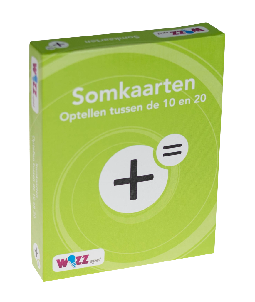 Somkaarten optellen tussen de 10 en 20 met antwoord