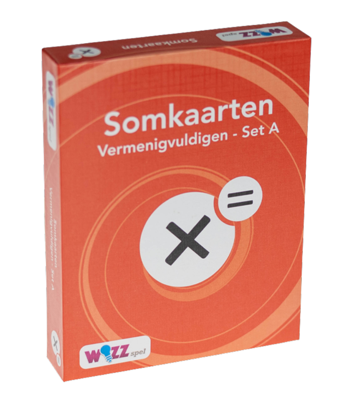 Somkaarten Vermeningvuldigen tafels 1 t/m 10 set A
