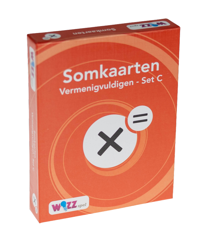 Somkaarten Vermeningvuldigen tafels 1 t/m 10 set C