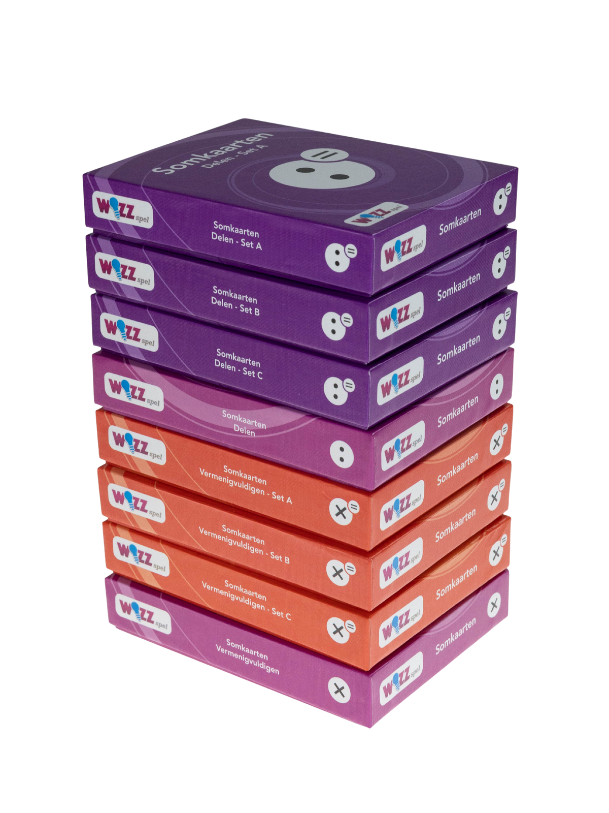 Set Somkaarten Vermenigvuldigen en Delen tafels 1 t/m 10