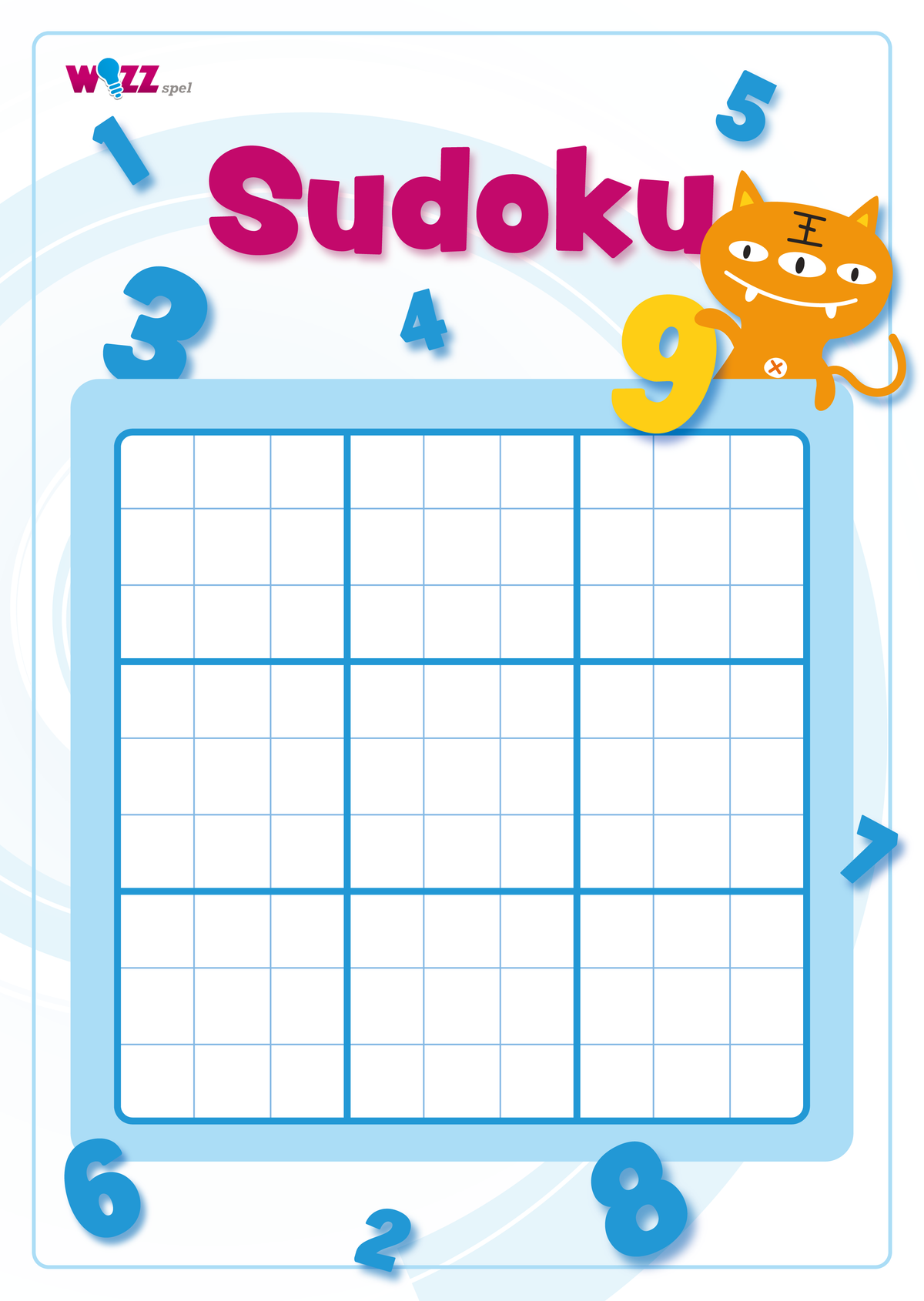 Poster Sudoku 9 x 9 formaat A2