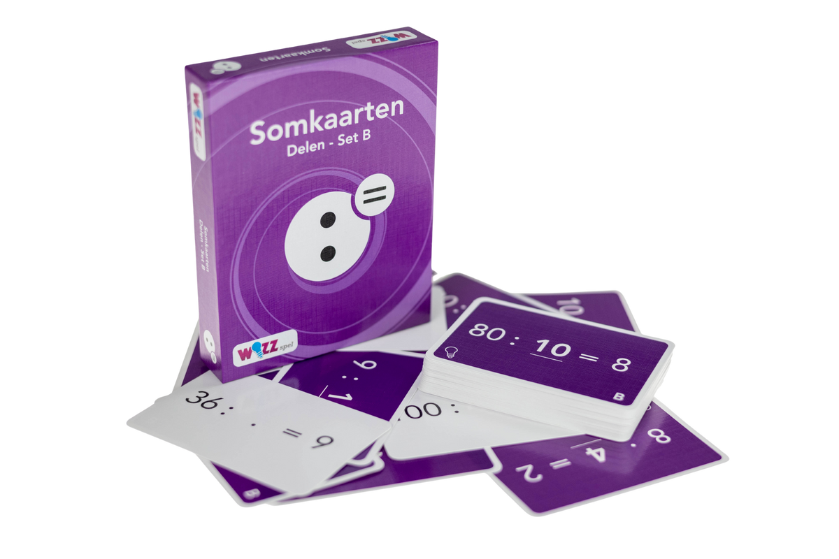Somkaarten Delen deeltafels 1 t/m 10 set B