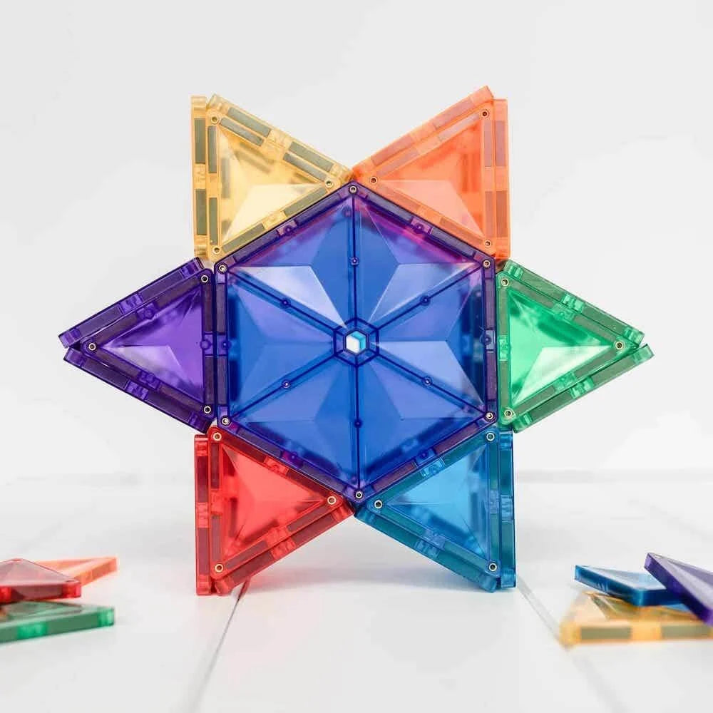 Connetix regenboog geometrisch pakket 30 stuks